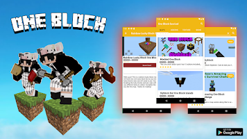 screenshot of Map One Block Survival - block