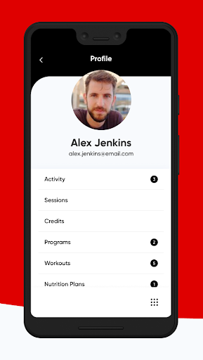 AWG Fitness App Screen 3
