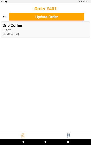 Android application MobileQue screenshort
