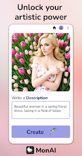 monAI - AI Art Generator Tangkapan layar