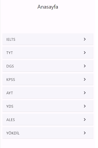 SUSınav Screen 3