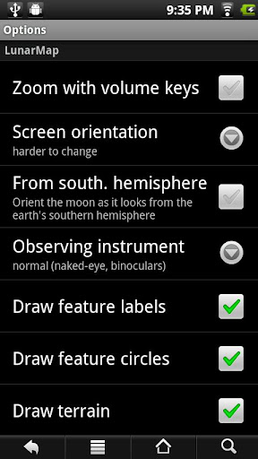 LunarMap Lite Screen 2