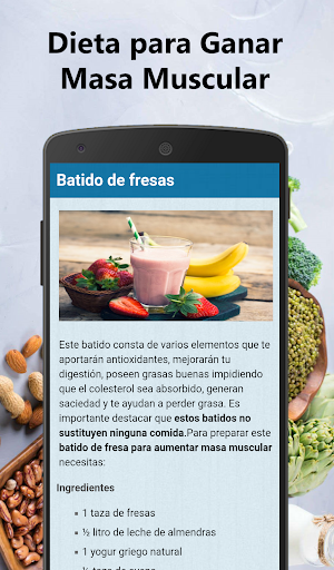 Dieta para ganar masa muscular Screen 3