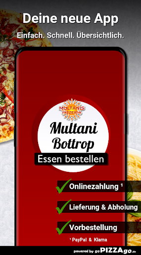 Android application Multani Pizzeria Bottrop screenshort