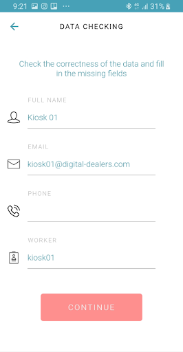 Android application inService screenshort
