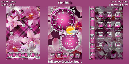 Android application Orchids Theme screenshort