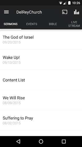 Android application Del Rey Church screenshort