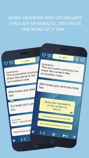 Android application Learn German from scratch full screenshort