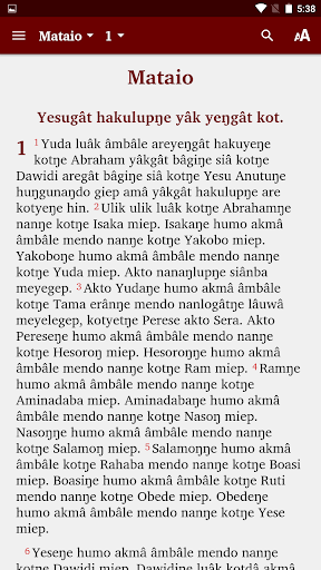 Android application Timbe - Bible screenshort