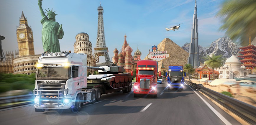 Background لعبة محاكاة قيادة الشاحنات الواقعية 