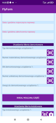 FlyForm Screen 2