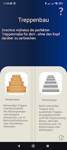 Android application Treppenbau screenshort