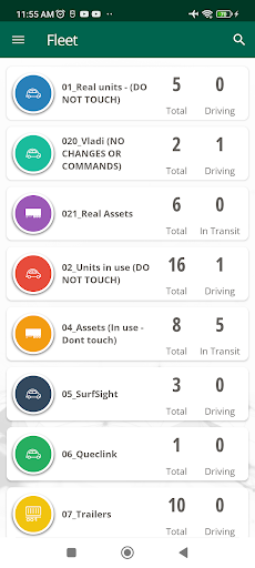 FleetSDS Mobile Screen 3