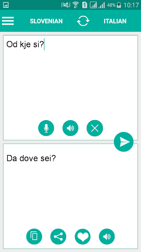 Android application Slovenian Italian Translator screenshort