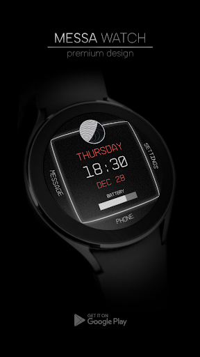 Space Minimal Watch Face Screen 2