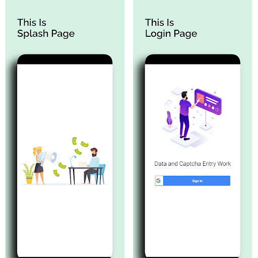 Data and Captcha Entry Work Screen 3