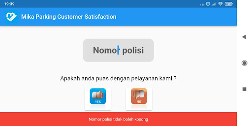 Mika Customer Satisfaction Screen 2