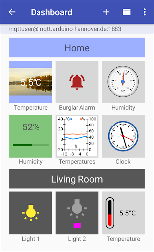 MQTT Push Client Screen 3