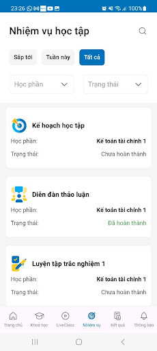 LMS NAUE Online Screenshot