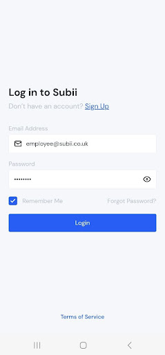 Android application Subii screenshort