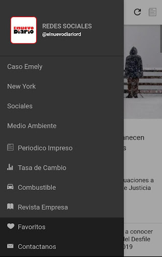 Android application El Nuevo Diario screenshort