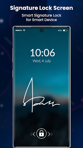 Android application Signature Lock Screen screenshort