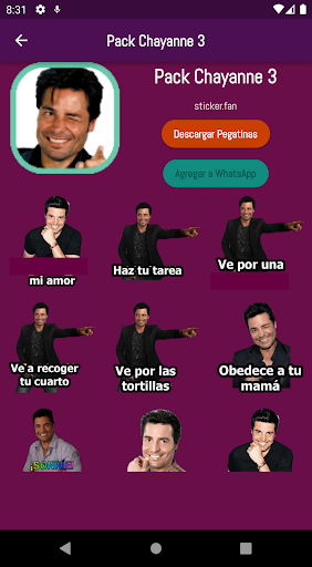 Stickers de Chayanne