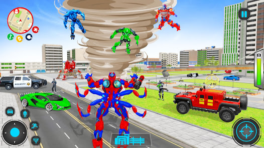 Spider Robot Car Transform War apkpoly screenshots 4