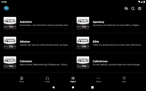 Screenshot of The Berean Call