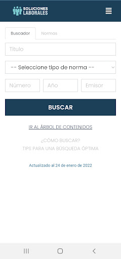 App Soluciones Laborales Screen 2