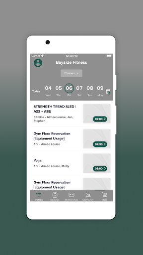 Bayside Fitness Screen 3