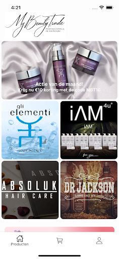 Android application MyBeautyTrade screenshort