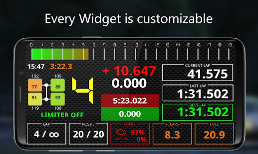 SIM Dashboard Schermata