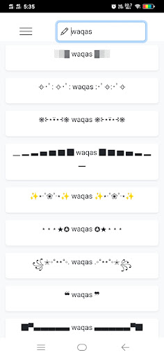 Android application Text Styles screenshort