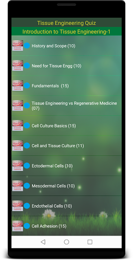 Tissue Engineering Quiz Screen 2