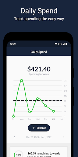 Android application Daily Spend - Budget & Save screenshort