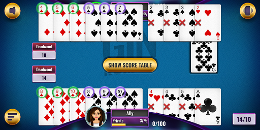 Gin Rummy 8