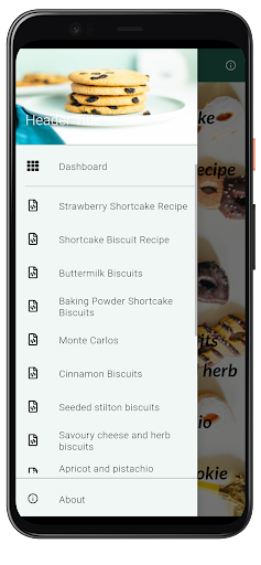 Android application Biscuits & Short Cake Recipes screenshort