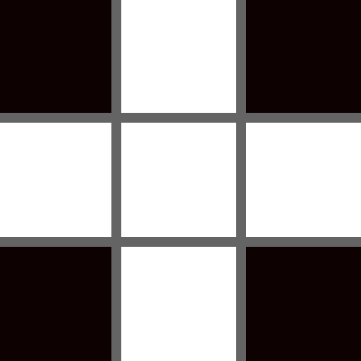 Cross Puzzle -All Black-