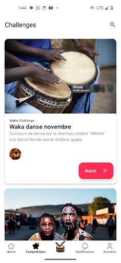 Android application WakaWaka screenshort