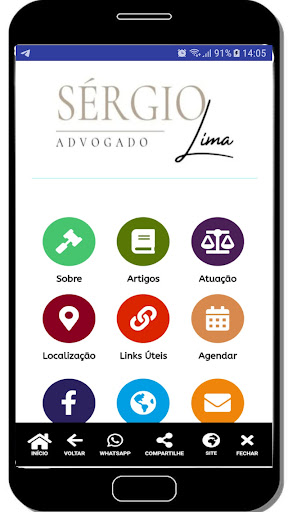 Android application Advocacia Sergio Lima screenshort