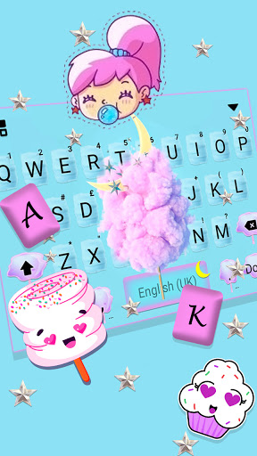 Cotton Candy Pink Keyboard Bac Screen 3