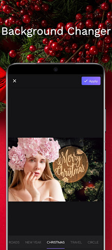 Christmas Background Editor Screen 3