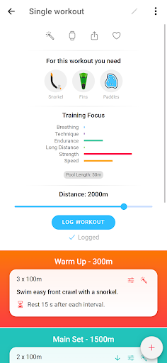 Swim Coach - Swimming Workouts screenshot 2