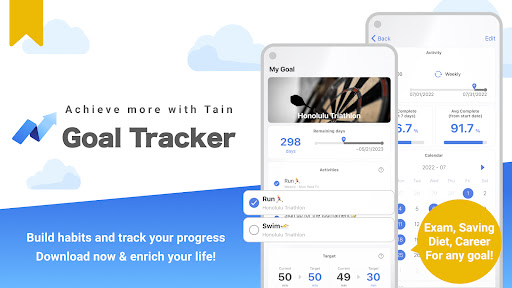 Screenshot of Goal Tracker - Tain
