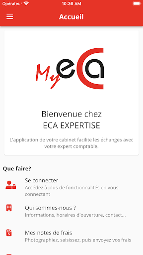 Android application Myeca screenshort