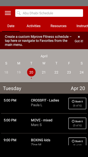 Mprove Fitness Screen 3