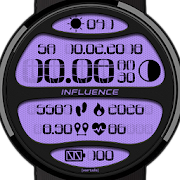 LCD watch face | INFLUENCE Ultra Violet digital