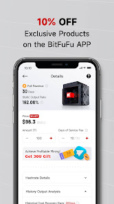 Captura 3 BitFuFu: Bitcoin cloud mining android