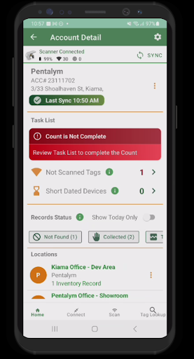 Android application Pentalym Inventory screenshort